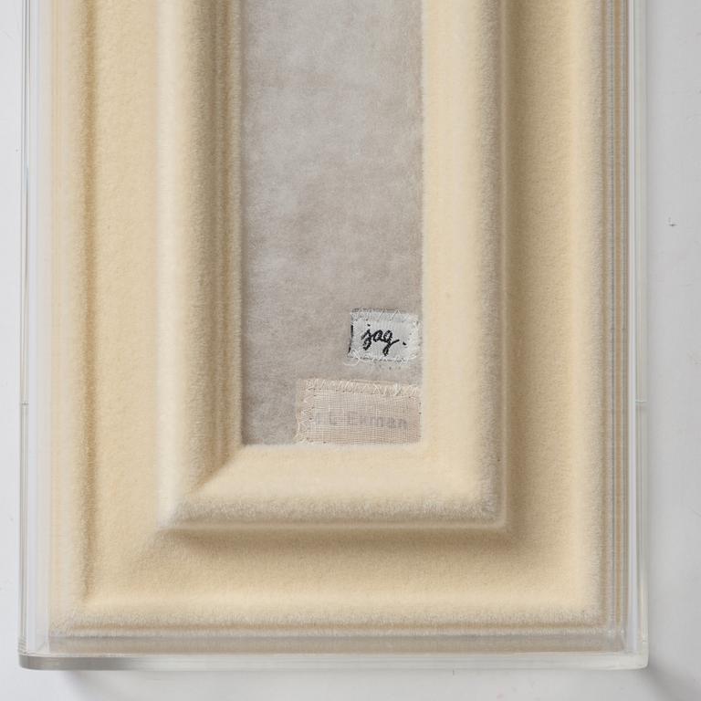 Marie-Louise Ekman, assemblage in plexiglass box, verso signed M-L Ekman and dated 2007.
