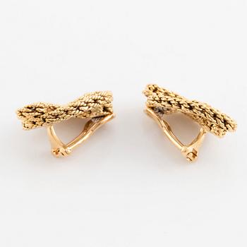 A pair of 18K gold Buccellati earrings.