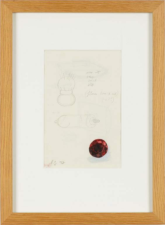 Charlotte Gyllenhammar, Mixed Media. Signed and dated -97.