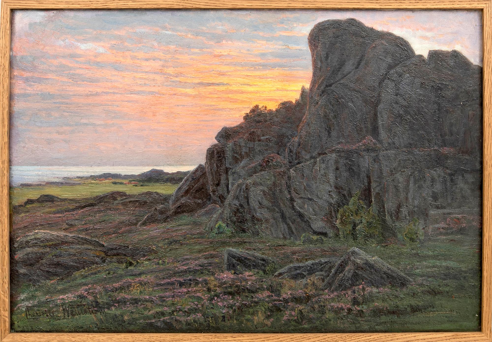 Charlotte Wahlström, oil on canvas, signed.