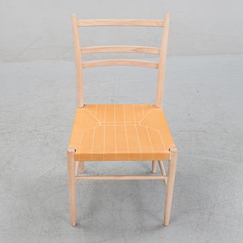 Yngve Ekström, a beech and leather 'Gracell' chair, Gemla, Diö.