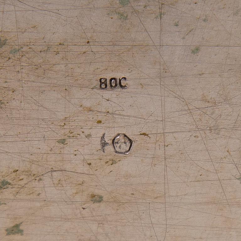 BRICKA, silver, Tyskland, 1800-talets slut.