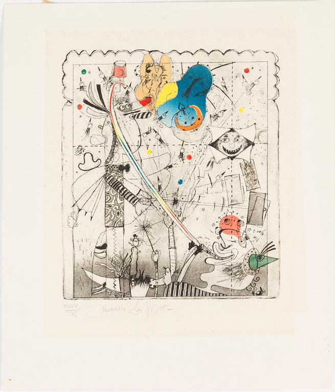 JORGO KRALLIS, färgetsning, signerad och numrerad XXXV/75 med blyerts.