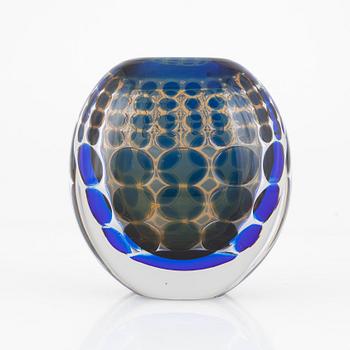 Ingeborg Lundin, an 'Ariel' glass vase, Orrefors, signed and numbered 545.