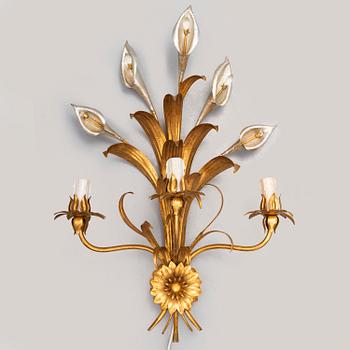 An Italian wall light, 1970's/80's.