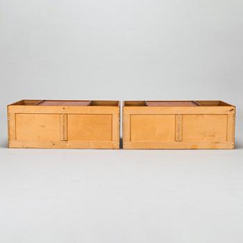 Olli Borg, a pair of "Alli" cabinets for Asko, 1950s.