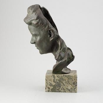 William Zadig, sculpture, bronze, signed and dated 1947.