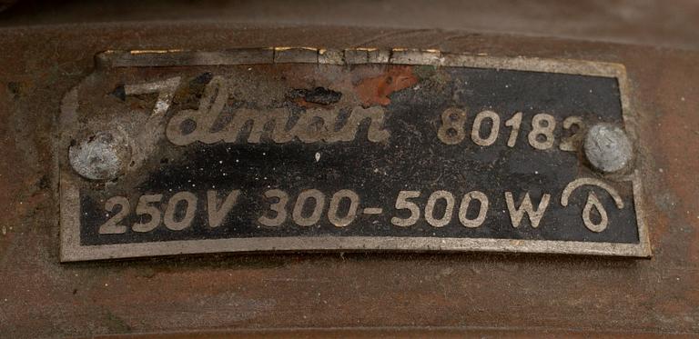 TAKLAMPA, koppar samt målad metall, Idman 80182.