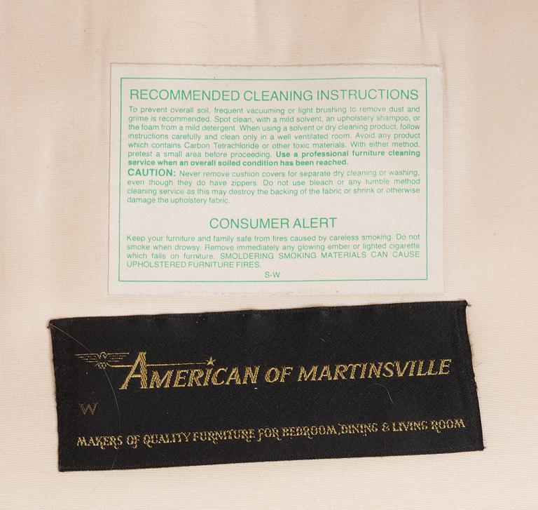 FÅTÖLJ, empirestil, American of Martinsville, USA, 19/2000-tal.