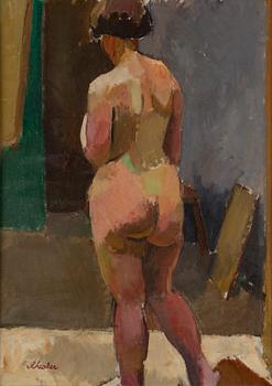 Inge Schiöler, oil on canvas, signed.