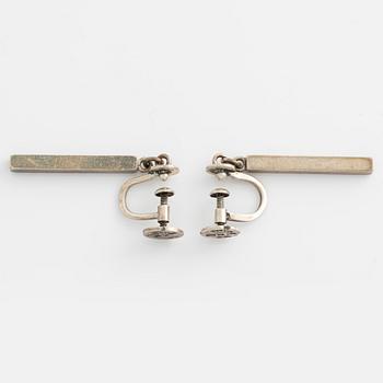 Wiwen Nilsson, earrings, silver, rods. Lund.