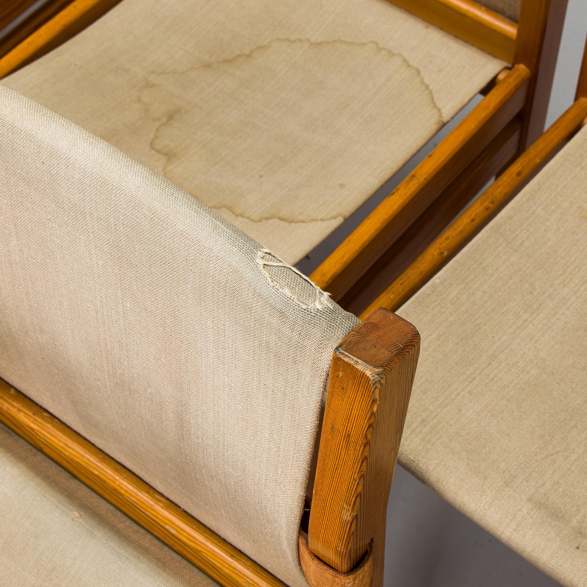 Pirkko Stenros, tuoleja, 8 kpl, Artek, 1950-luku.