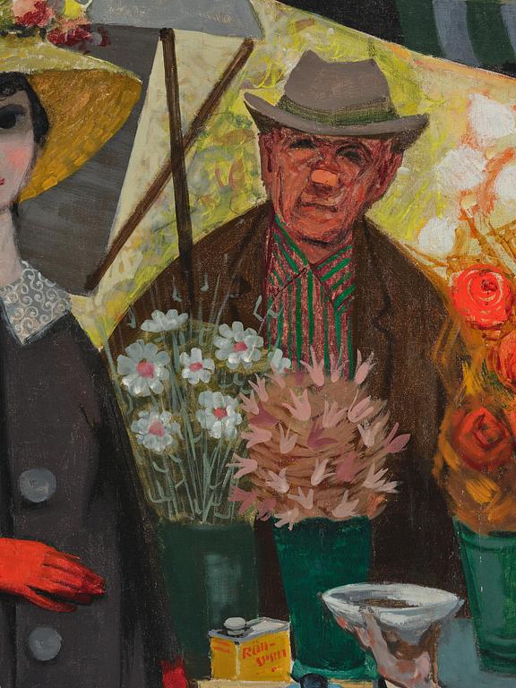 Pelle Åberg, "Torghandel på Hötorget".