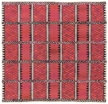 417. Marianne Richter, a carpet, 'Josefina röd', tapestry weave, ca 283 x 292 cm, signed AB MMF MR.