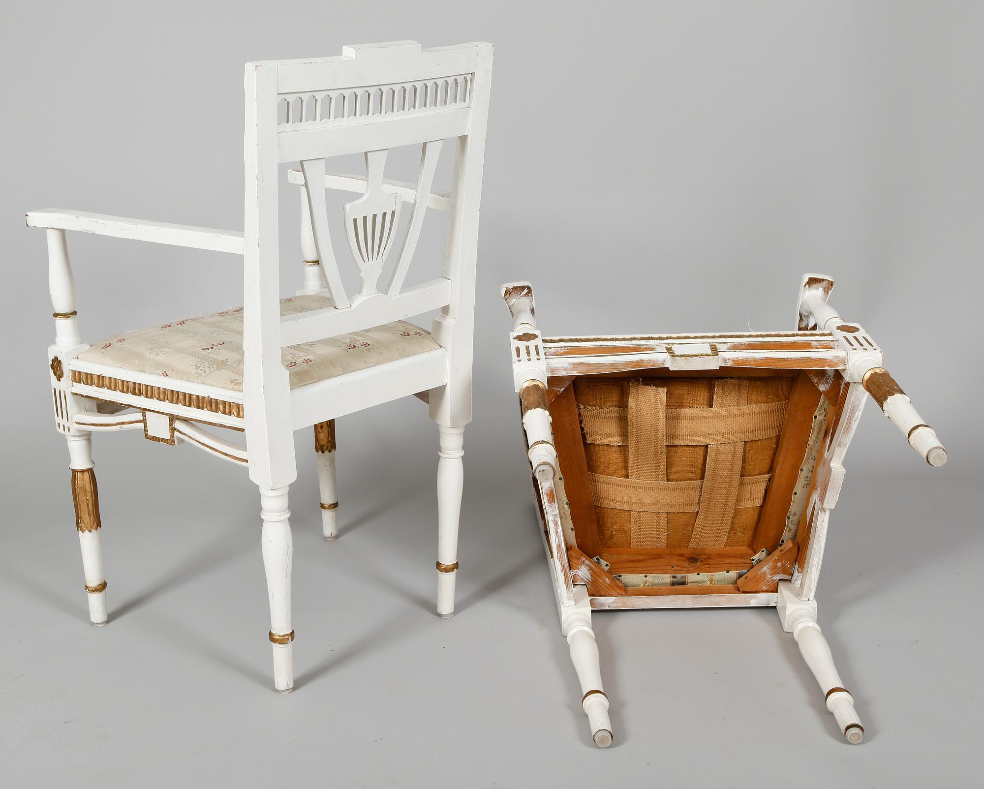 KARMSTOLAR, 1 par, 1800-/1900-tal.