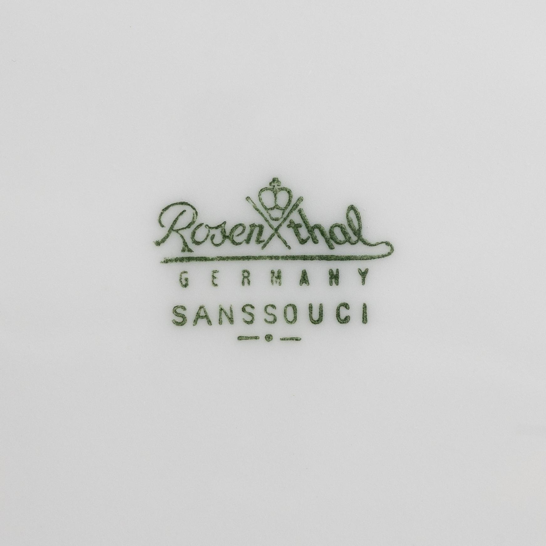 Mat- samt te- och kaffeservis, 131 delar, ”Sanssouci”, Rosenthal, Tyskland.