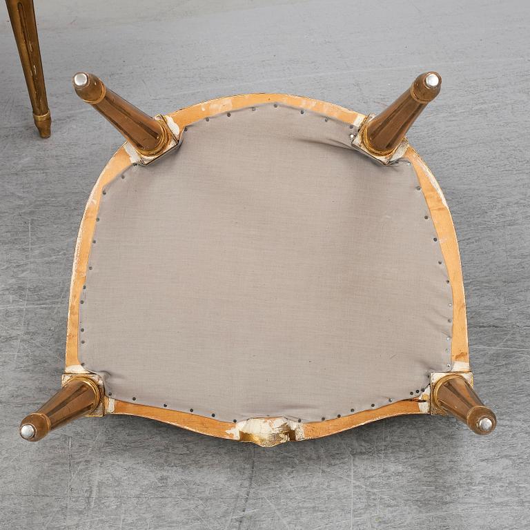 STOLAR samt KARMSTOLAR, 2+2 st, gustaviansk stil, 1900-talets första hälft.