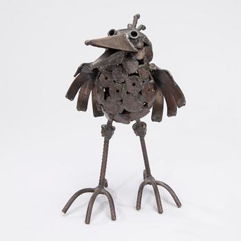 VEIKKO HAUKKAVAARA, skulptur, metall, signerad VH och daterad -76.