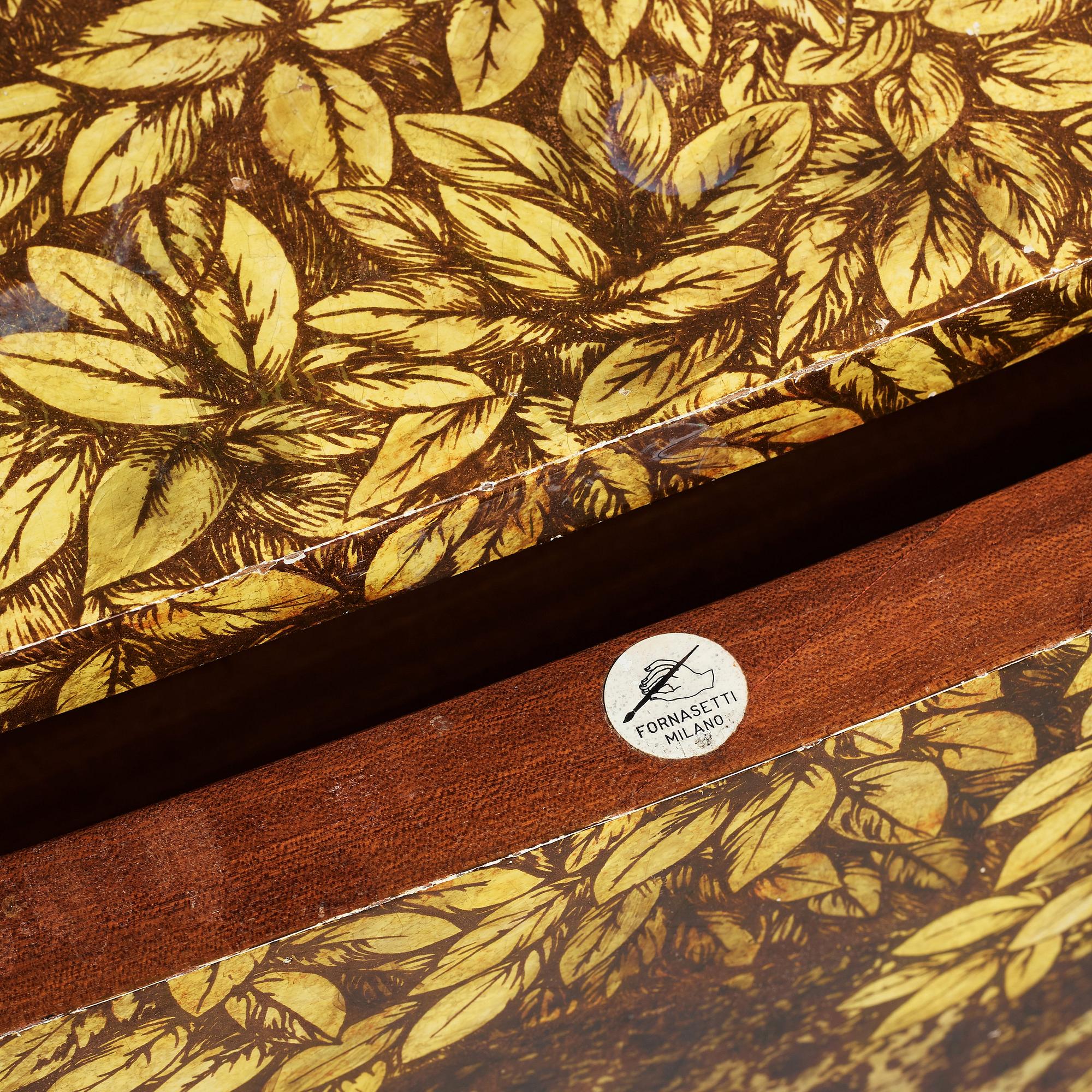 Piero Fornasetti, a "Leopardo" chest of drawers, Ateliers Fornasetti, Milan 1950-60's.