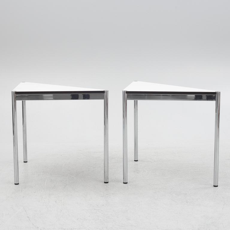 USM Haller, sidobord, 2 ett par.