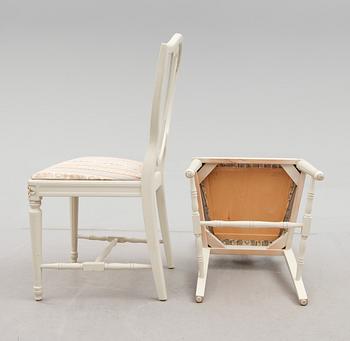 MATGRUPP, 5 delar, gustaviansk stil, 1900-talets andra hälft.