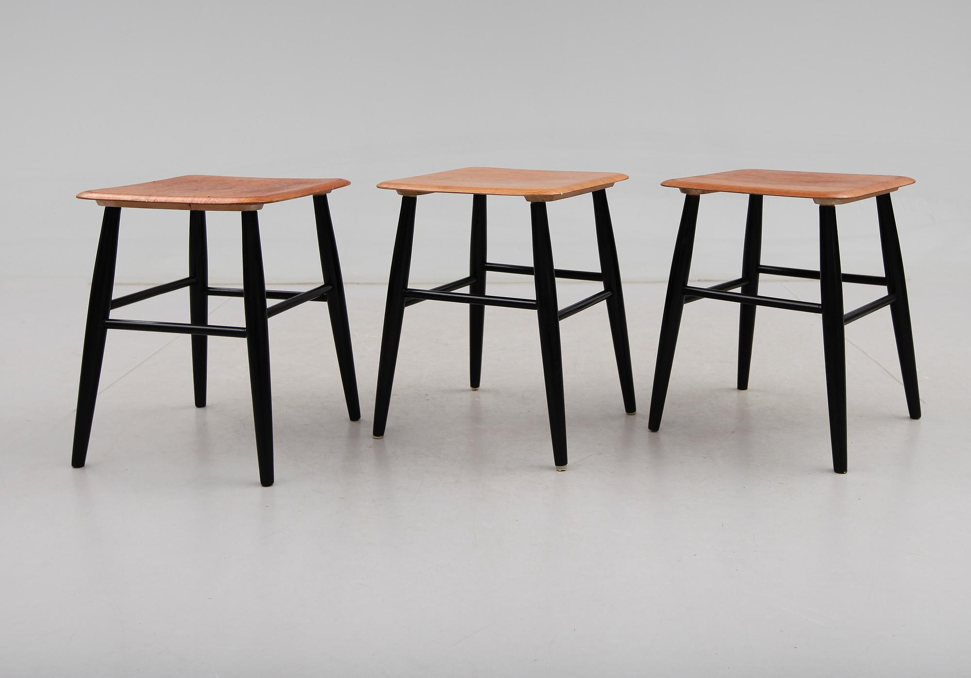 PALLAR, 3 st, "Fanett", Ilmari Tapiovaara, Edsbyverken, 1960-tal.