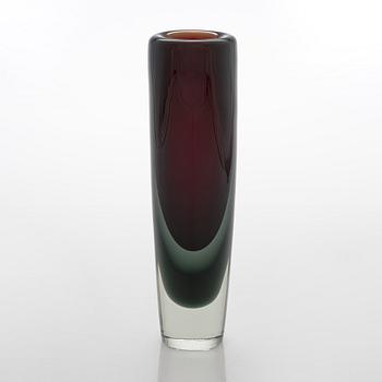 Kaj Franck, a 'KF 239' glass vase signed K. Franck Nuutajärvi Notsjö -61.