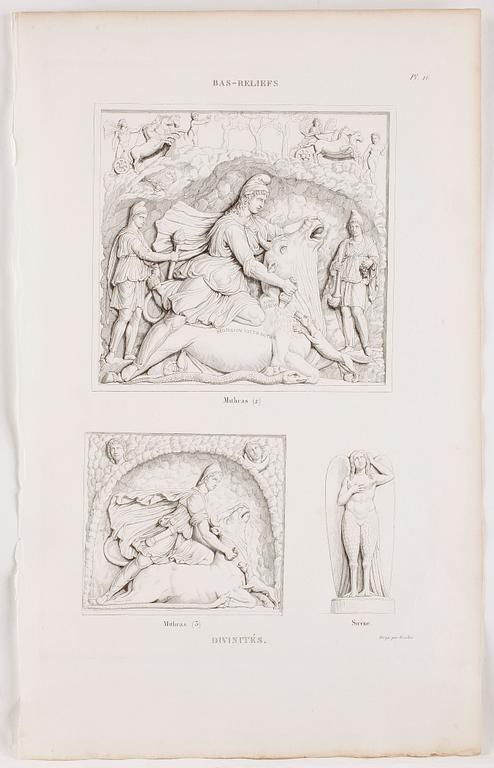 PIERRE BOUILLON, Kopparstick, 3 st, 1800-talets första fjärdedel.