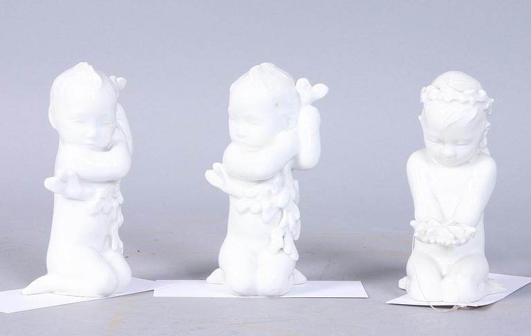 FIGURINER, 3 st, porslin, Bing & Gröndahl.
