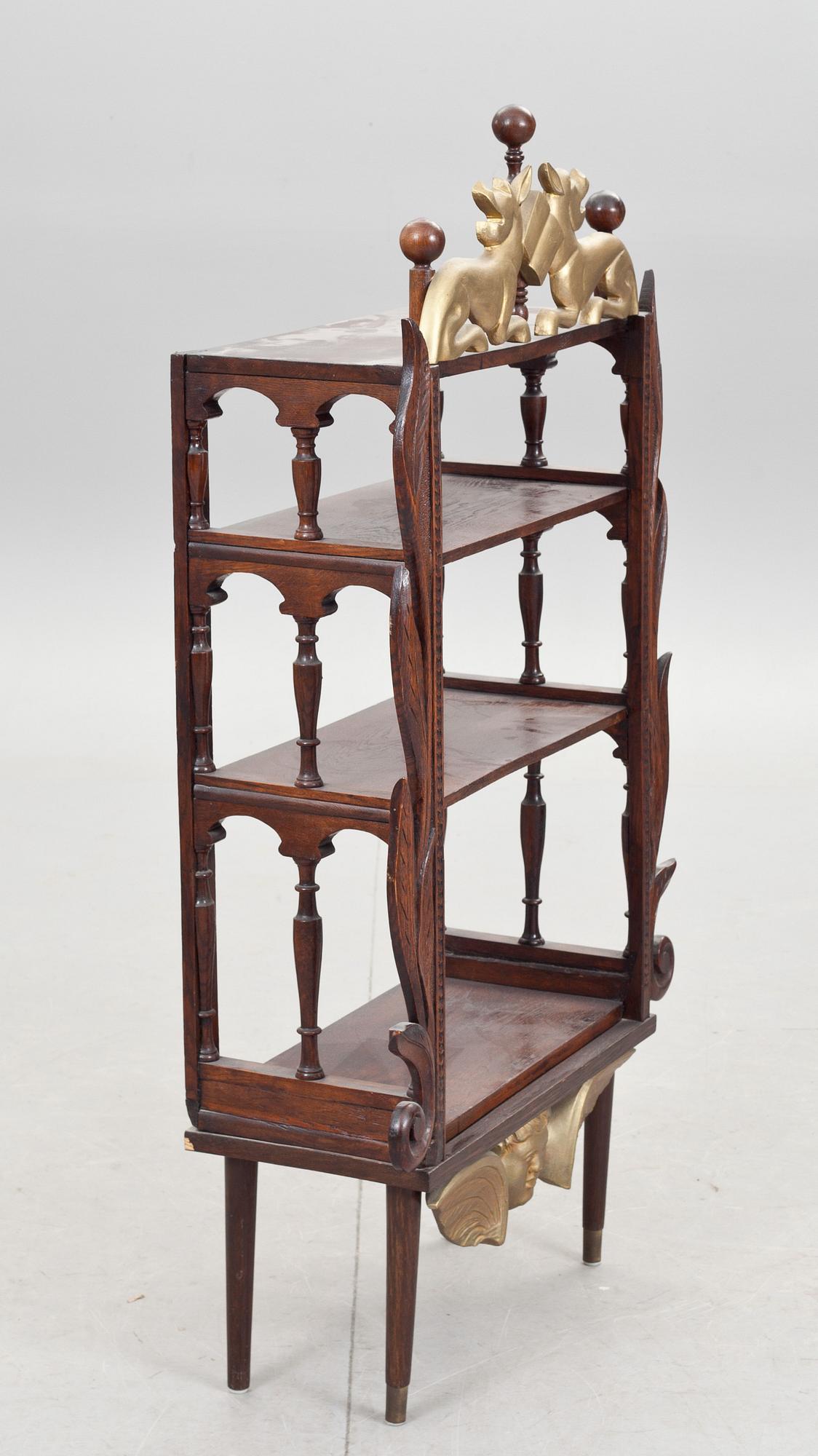 BOKHYLLA, allmoge,  1800/1900-tal.