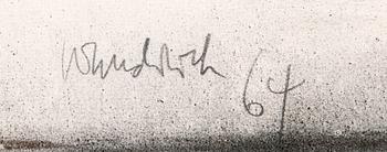 Paul Wunderlich, mixed media signed and datead 64.