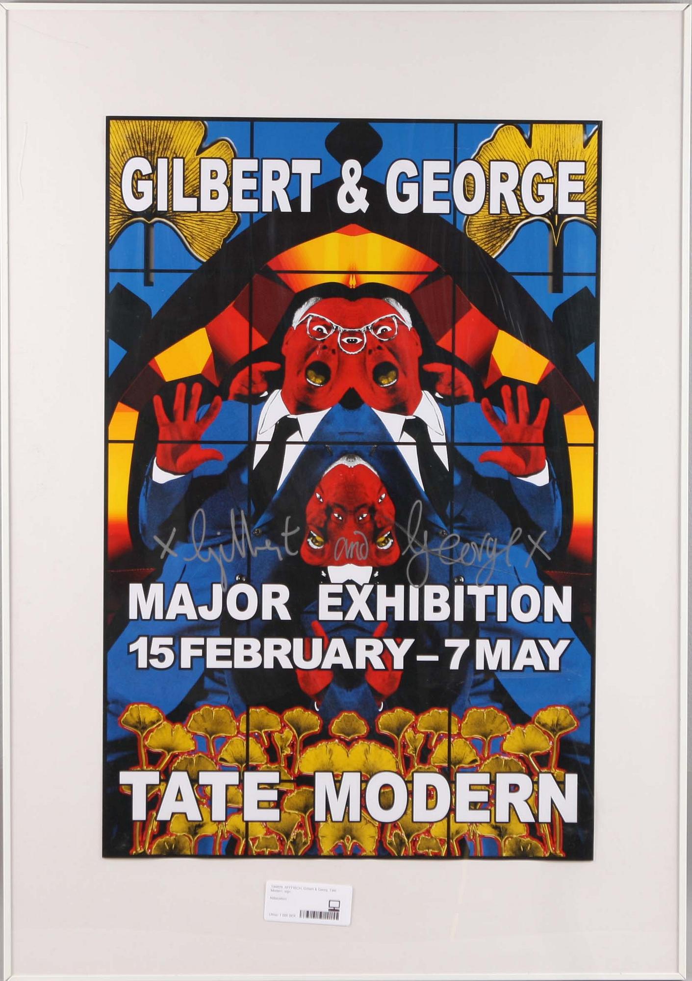 AFFFISCH, Gilbert & Georg, Tate Modern, sign.