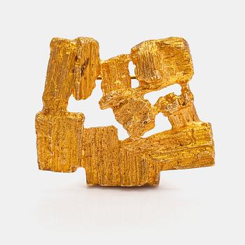 Björn Weckström, "Drift wood", an 18K gold brooch. Lapponia.