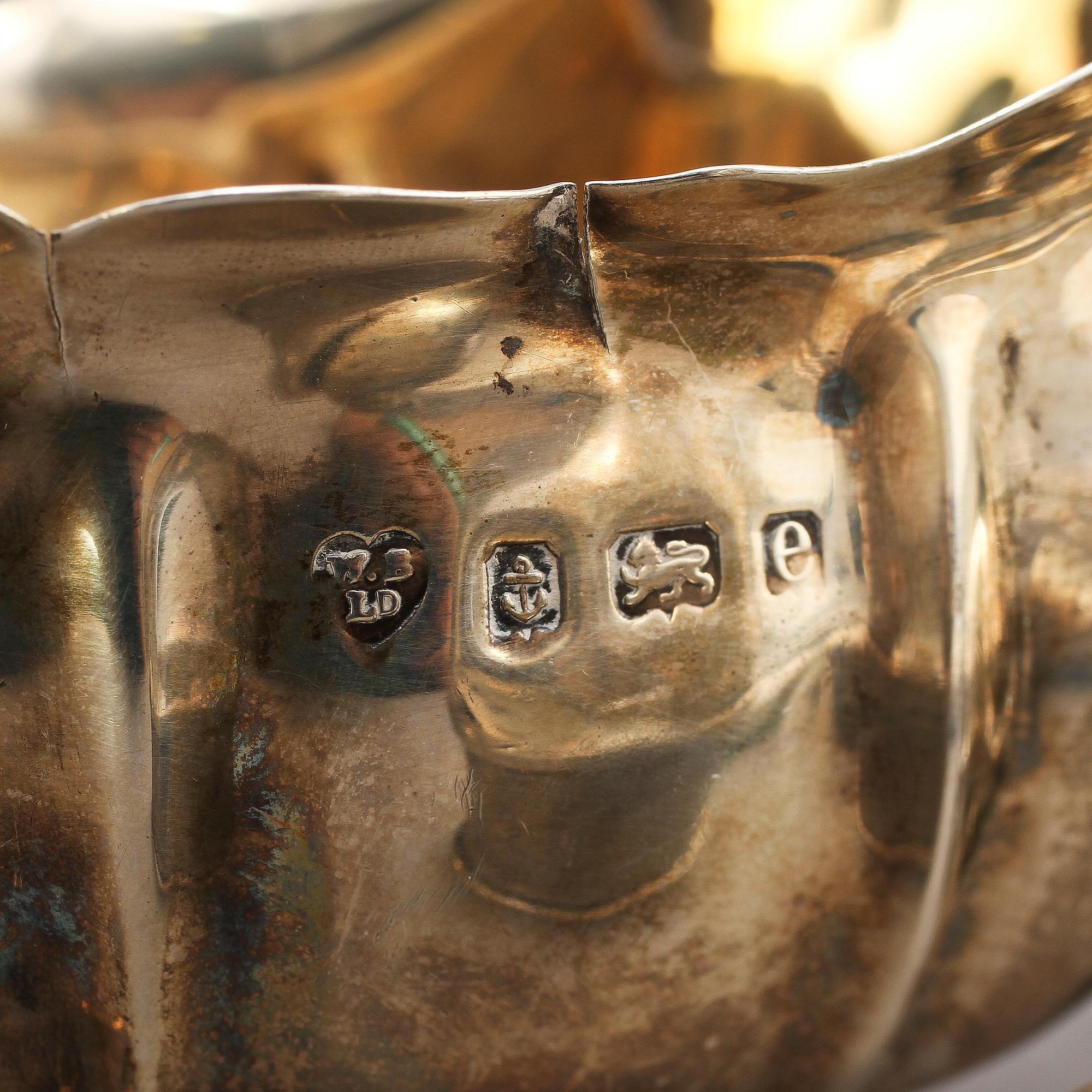 PARTI SILVER, 7 st, 1800/1900-tal. Vikt 395 g.