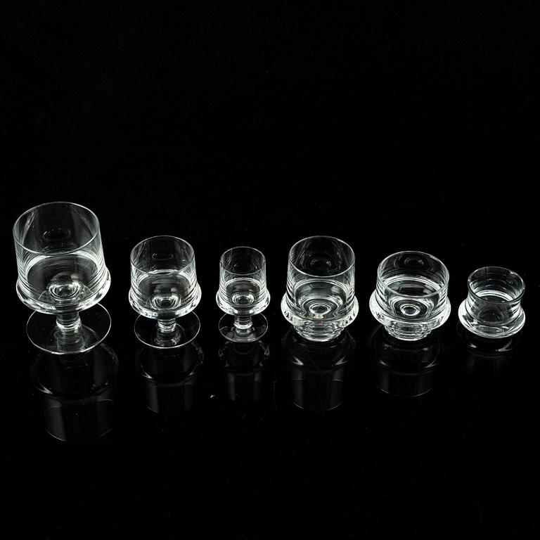 Tapio Wirkkala, 45 pieces, glass, Marski, Iittala, Finland.