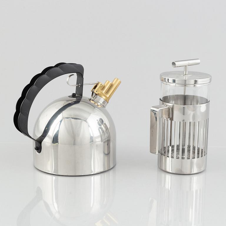 Eight pieces of Alessi homeware.