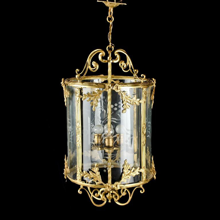 TAKLAMPA, 1900-talets andra hälft. Höjd ca 95 cm.