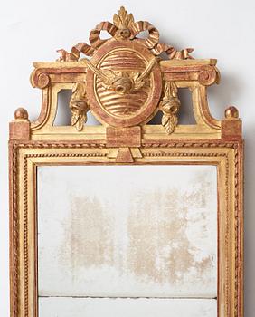 A Gustavian mirror by Johan Åkerblad (master in Stockholm 1758-1799).