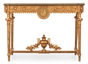 1510. A Gustavian late 18th century console table.