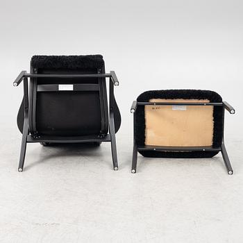 Yngve Ekström, a  'Lamino' easy chair with foot stool, Swedese, 2018.
