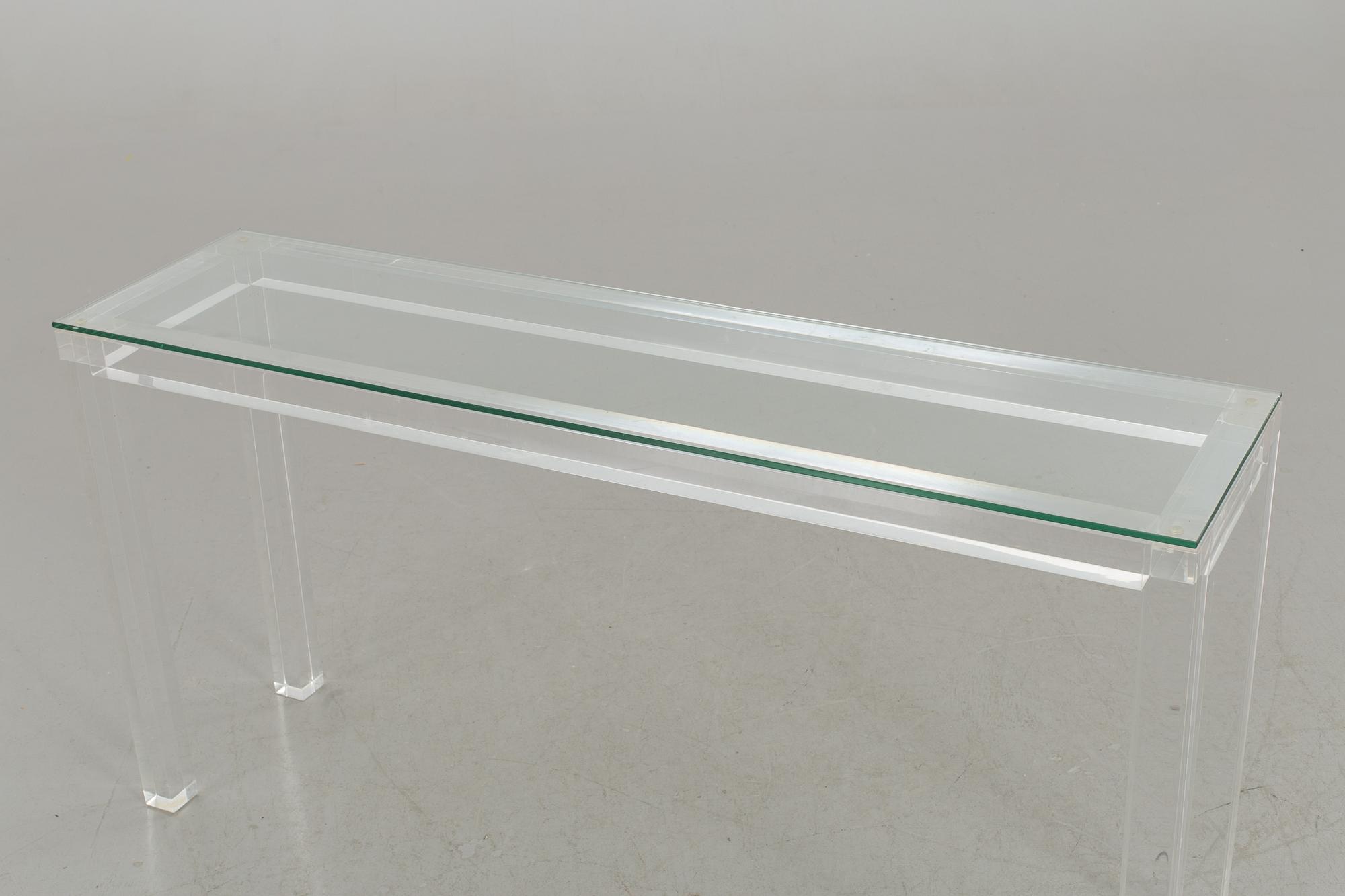 SIDEBOARD, glass and plexi.
