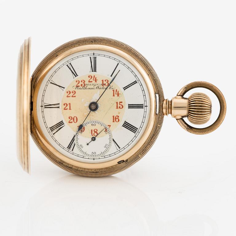 American Watch Company, Waltham, pocket watch, hunter case, 54 mm.