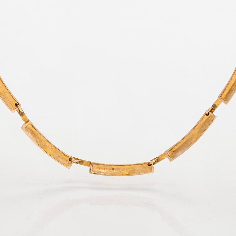 Björn Weckström, kaulakoru, "Tundra", 14K kultaa. Lapponia 1970.