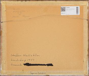 Staffan Hallström, a signed and dated gouache.