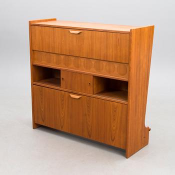 Bar cabinet SK661 and three bar stools by Johannes Andersen, Denmark, 1960s.