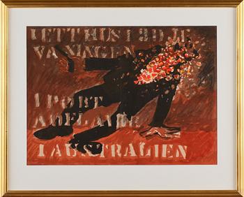 Gösta Werner · GÖSTA WERNER, färglitografi, signerad.