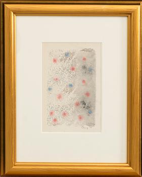 MARK TOBEY, akvarell,  signerad och daterad -67.