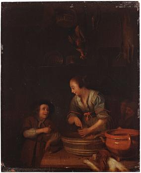 745. Godfried ( Godefridus) Schalken, Sausage Making.