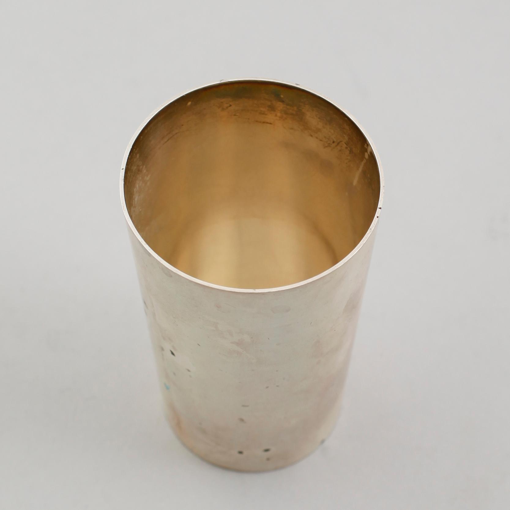 BÄGARE, sterlingsilver, Wiwen Nilsson, Lund 1962. Vikt ca 72 gram.