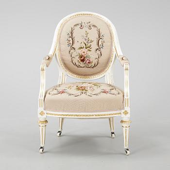KARMSTOL, gustaviansk, 1700-talets slut.
